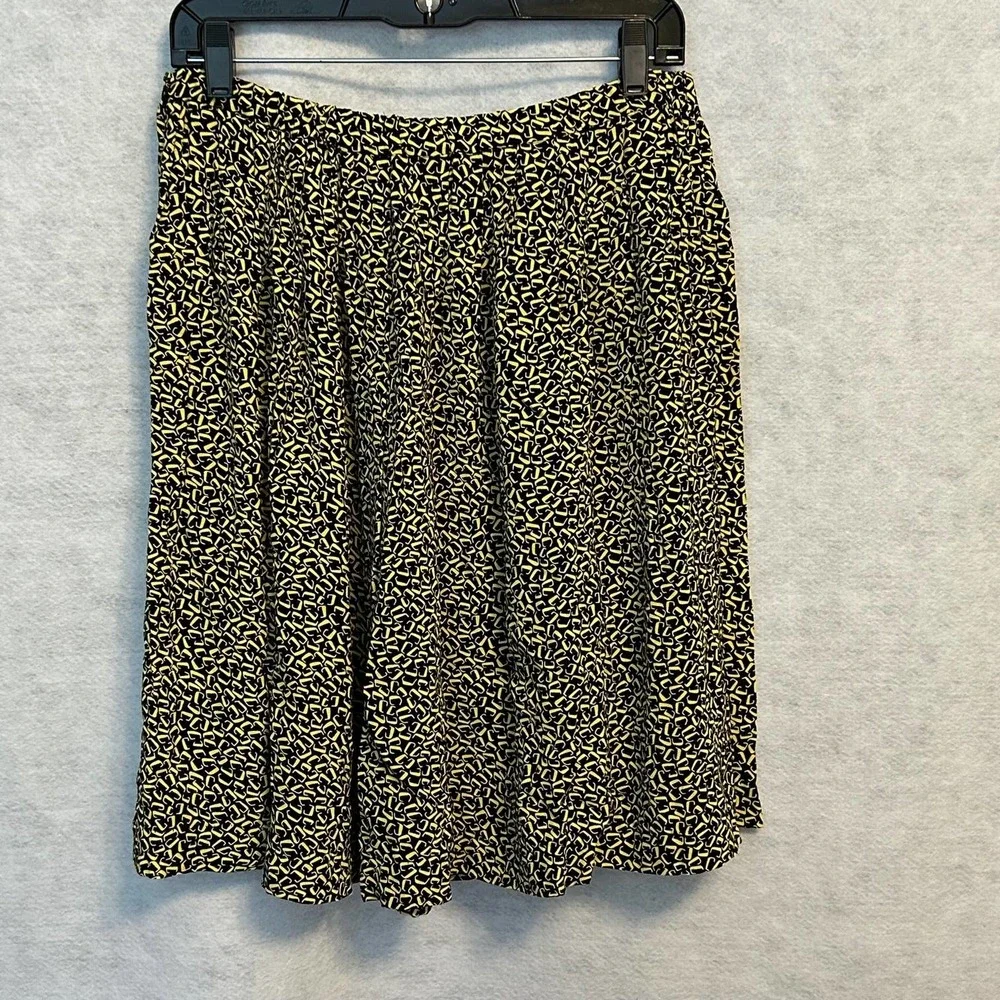 Vintage‎ Black and Yellow Skirt Set Size 20